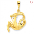 14k Capricorn Zodiac Charm