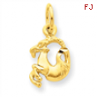 14k Capricorn Zodiac Charm