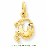 14k Capricorn Zodiac Charm