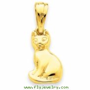 14k Cat Charm