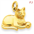 14k Cat Charm