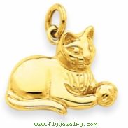 14k Cat Charm