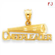 14k Cheerleader Pendant