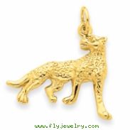 14k Cheetah Charm