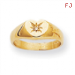 14k Child's AA Diamond Signet Ring
