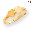 14k Childs Double Heart Ring