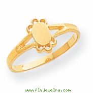 14k Childs Fancy Signet Ring