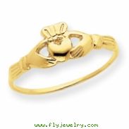 14k Childs Polished Claddagh Ring