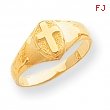 14k Childs Polished Cross Ring