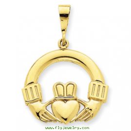 14k Claddagh Pendant