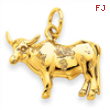 14k Cow Pendant