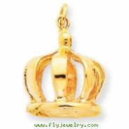 14k Crown Charm