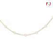 14K Cultured Pearl Necklace chain