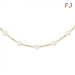 14K Cultured Pearl Necklace chain