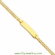 14k Curb Link ID Bracelet