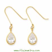 14k CZ Dangle Earrings