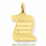 14k Diploma Charm