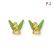 14K Disney Tinkerbell Earrings