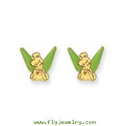 14K Disney Tinkerbell Earrings