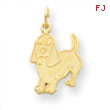 14k Dog Charm