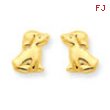 14k Dog Post Earrings