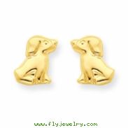 14k Dog Post Earrings