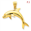 14k Dolphin Pendant