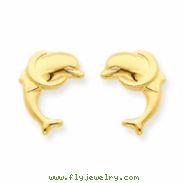 14k Dolphin Post Earrings