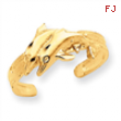 14K Dolphin Toe Ring