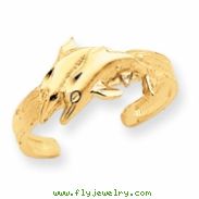 14K Dolphin Toe Ring