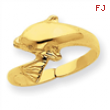 14k Dolphin Toe Ring