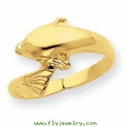 14k Dolphin Toe Ring