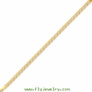 14k Doubl Link Charm Bracelet