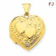 14k Double Heart Locket