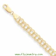 14k Double Link Charm Bracelet