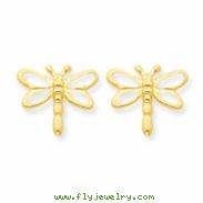 14k Dragonfly Post Earrings