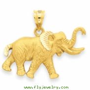 14k Elephant Pendant