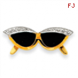 14k Enameled Sunglasses Pendant Slide