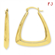 14k Fancy Hoop Earrings