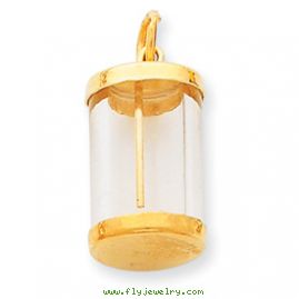 14k Fillable Capsule Charm