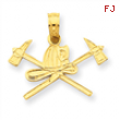 14k Fire Department Insignia Pendant