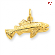 14k Fish Charm