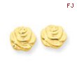 14k Flower Post Earrings