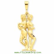 14k Gemini Zodiac Charm