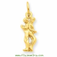 14k Gemini Zodiac Charm