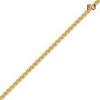 14K Gold  2.5mm Flat Wheat Bracelet