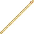 14K Gold  4.5mm Concave Anchor Bracelet