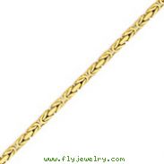 14K Gold  4mm Byzantine Chain