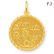 14K Gold  A Date To Remember Charm