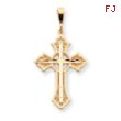 14K Gold  Diamond-Cut Celtic Cross Pendant